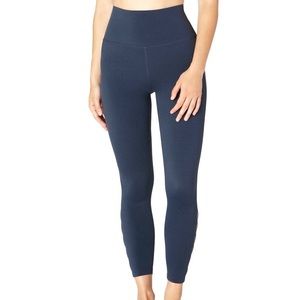 beyond yoga navy blue full length legging xs